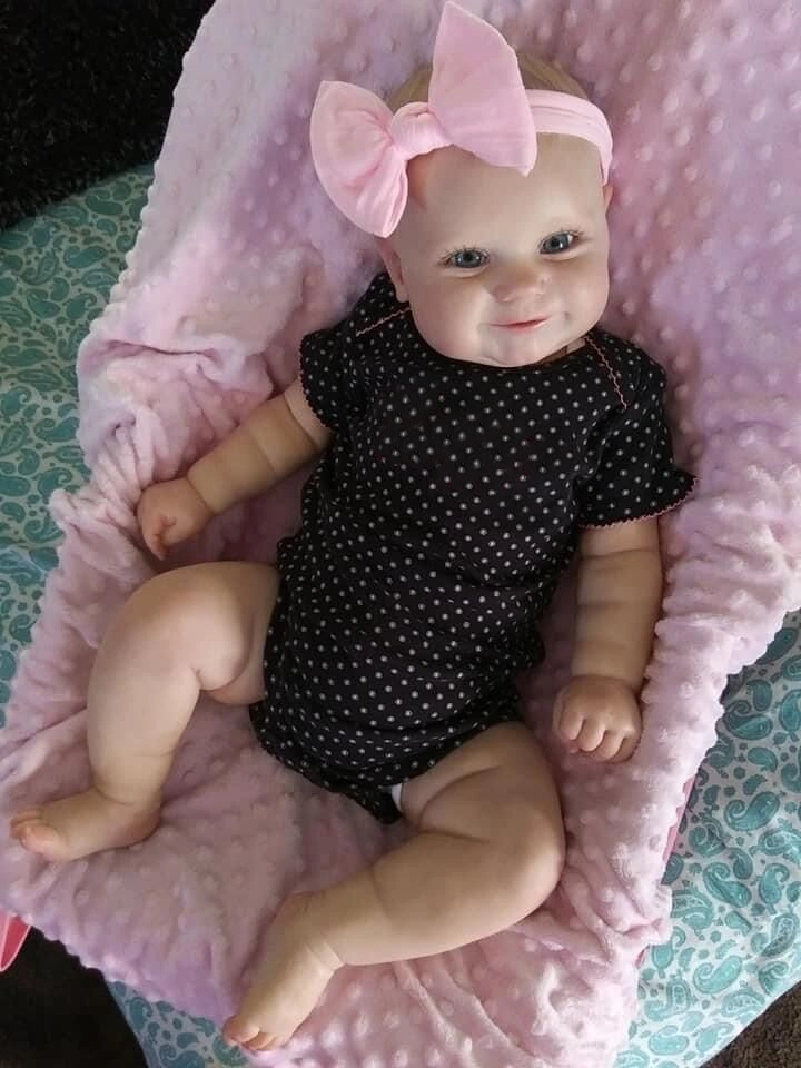 24 Inch Bebe Reborn Maddie 50cm/60cm Two Options Reborn Doll 3D Hand Painting Hair Soft Vinyl Newborn Baby
