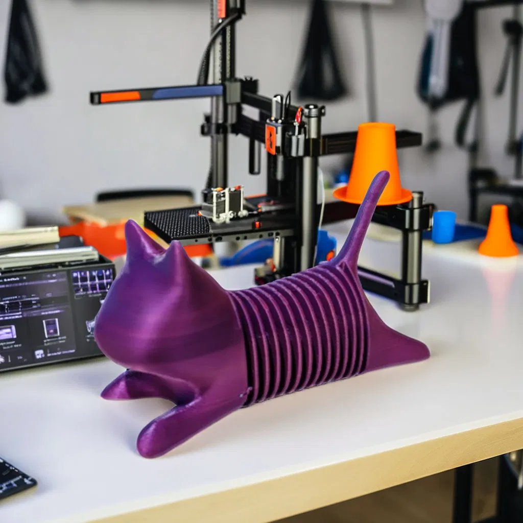 3D Printed Crawling Cat Toy for Art Gifts and Creative Decoration