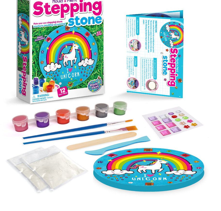 2023 DIY Creative Unique Kid Toy Unicorn Toy Stepping Stone Color Paint Art Toys