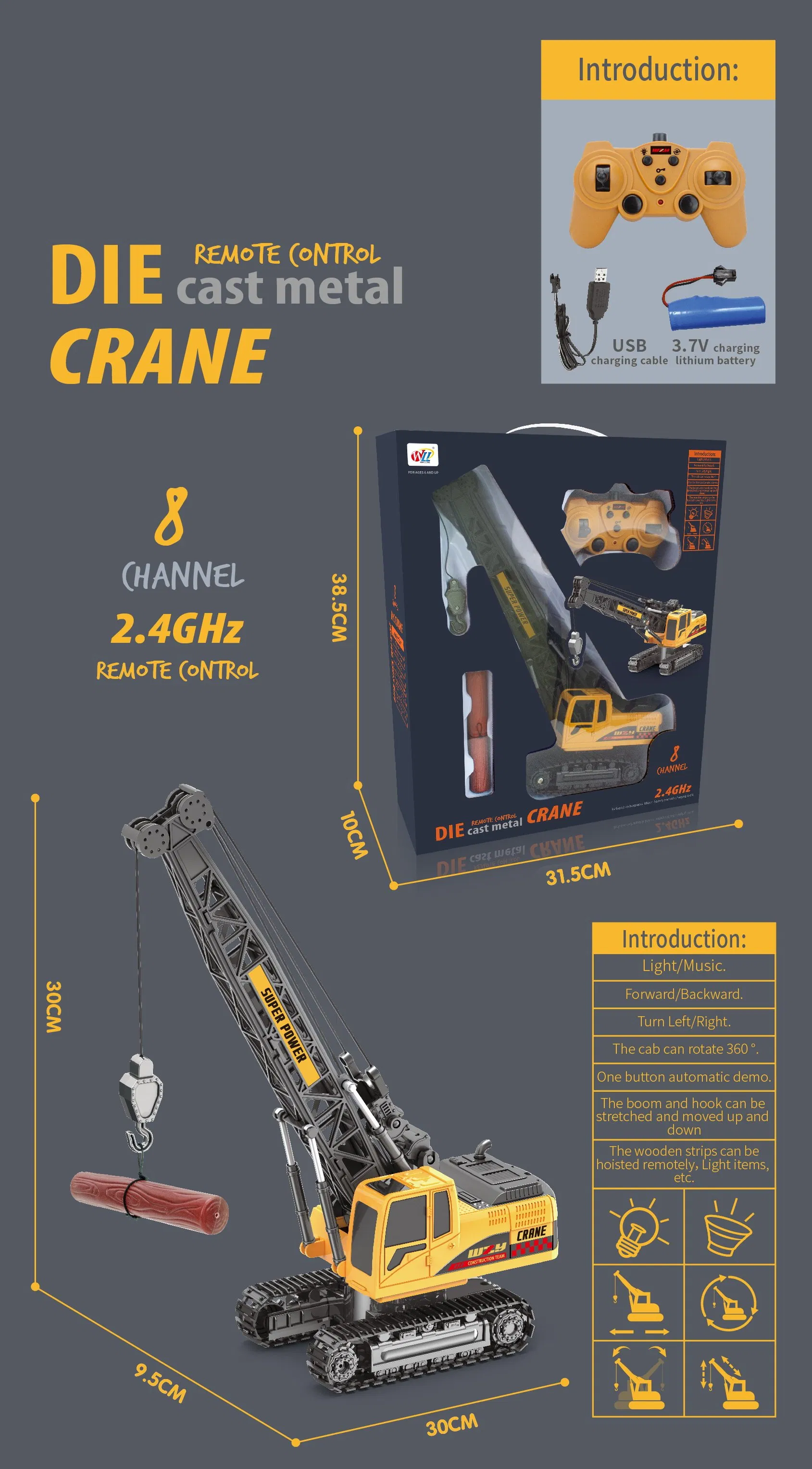 Excavator Toy View 3