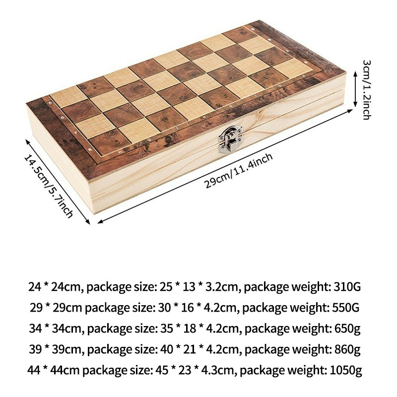 Adult Kids Top Gambling Thermal Paper Plastic Magnetic Wooden Chess Board Game