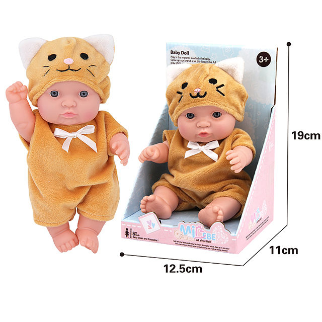 New Item Wowtopfun Toys 8 Inch Baby Dolls All Full Body Solid Silicone Vinyl Reborn Baby Doll Cute Doll