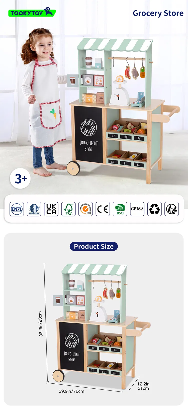 Wooden Grocery Store Toy 1