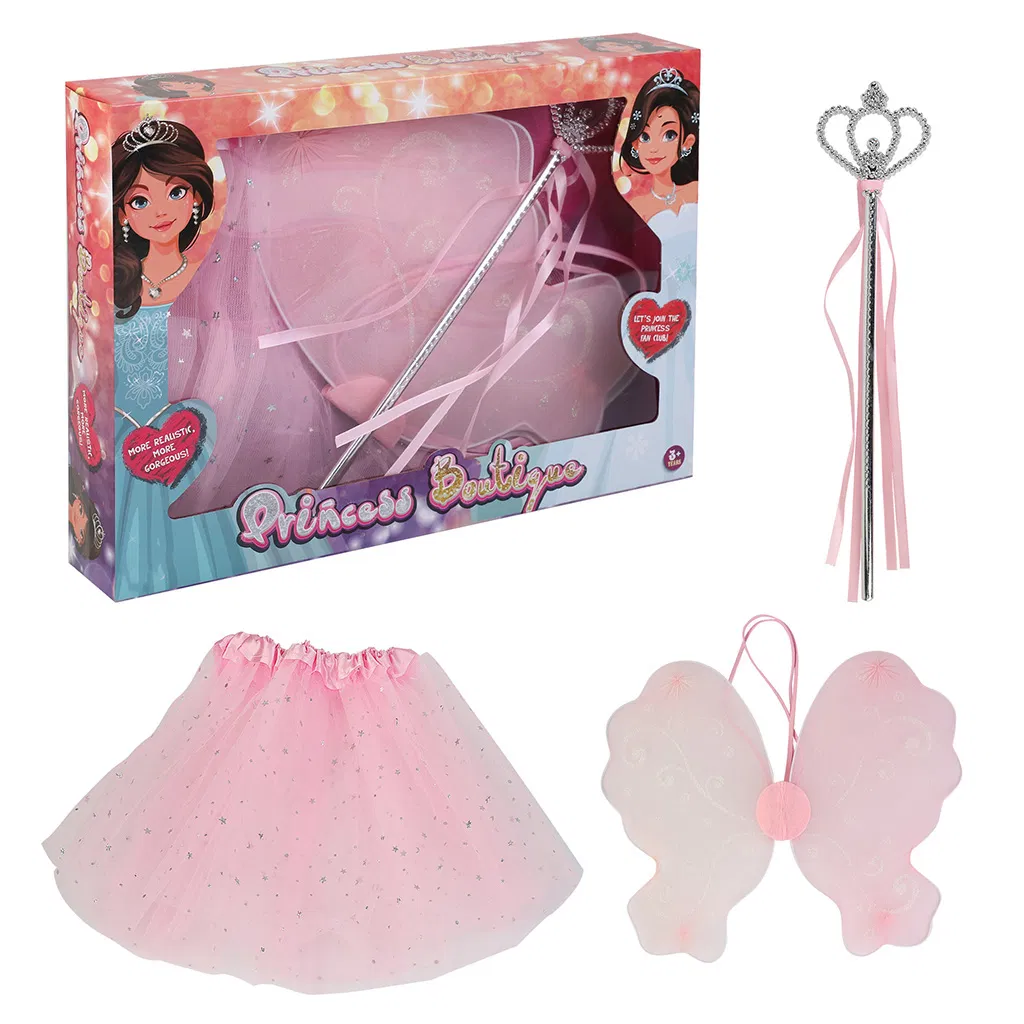 New Beauty Set Pretend Play Kids Toy Role Play Princess Costume Grils Dress Set