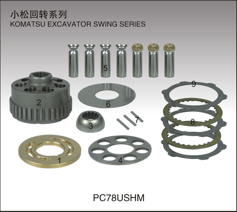 Swing Motor Series PC60 PC120-3 5 6hm PC200-6hm PC300 PC400-3hm Machinery Spare Parts Excavator Repair Kits