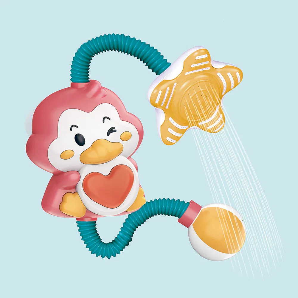 Electric Penguin Shower Pump Water Shower Baby Bathtub Bath Toy