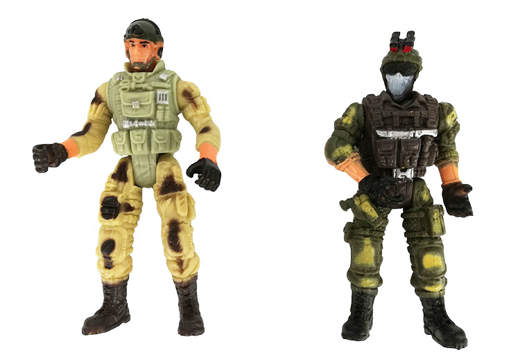 1/10 10cm Action Figure 6PCS Kit Joint Movable Mercenary Police