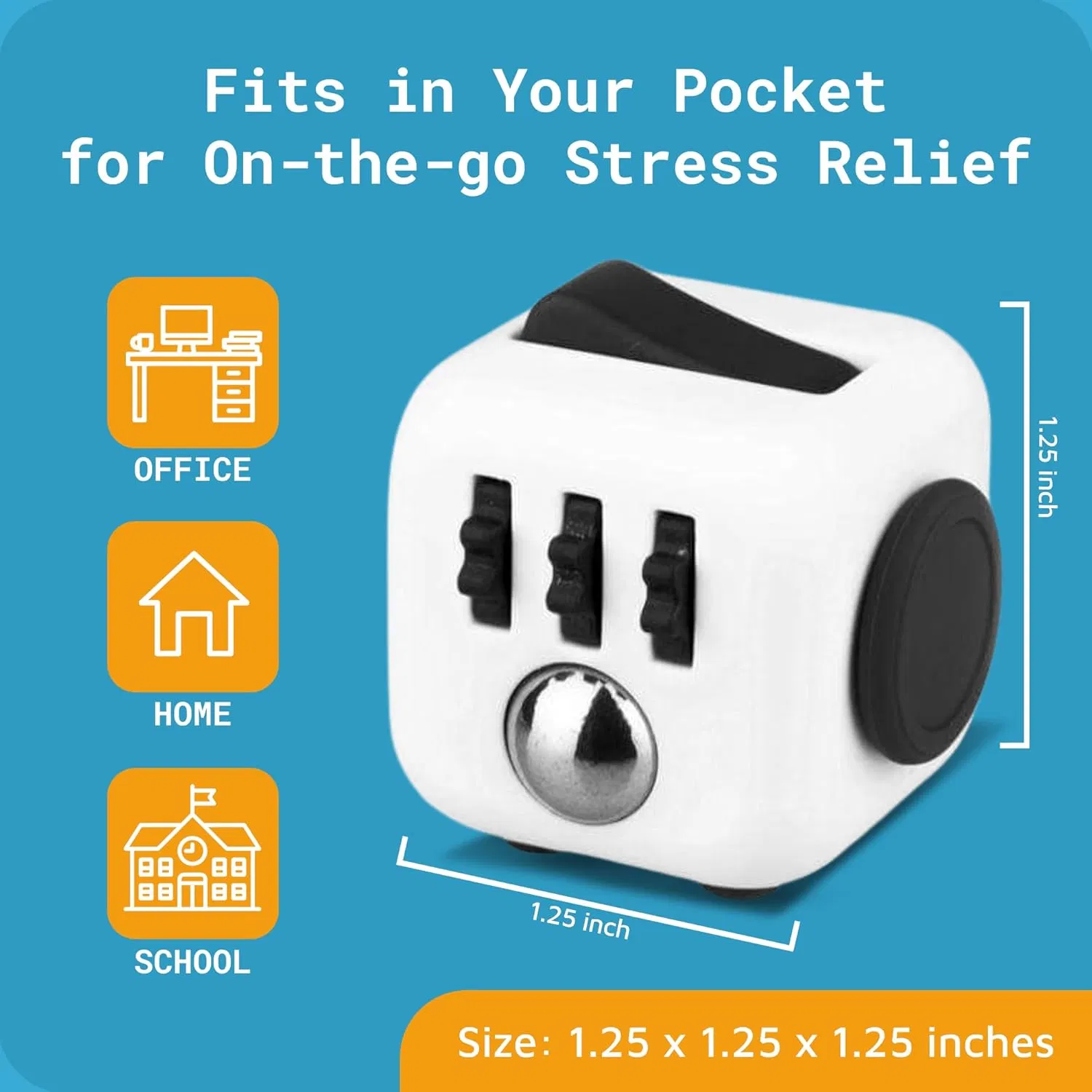 Wholesale Fidget Gadget Cube for Work, School or Relaxation Fun Cube Toy Designed to Relieve Stress The Original Fidget Cube Stress Relief Desk Toys