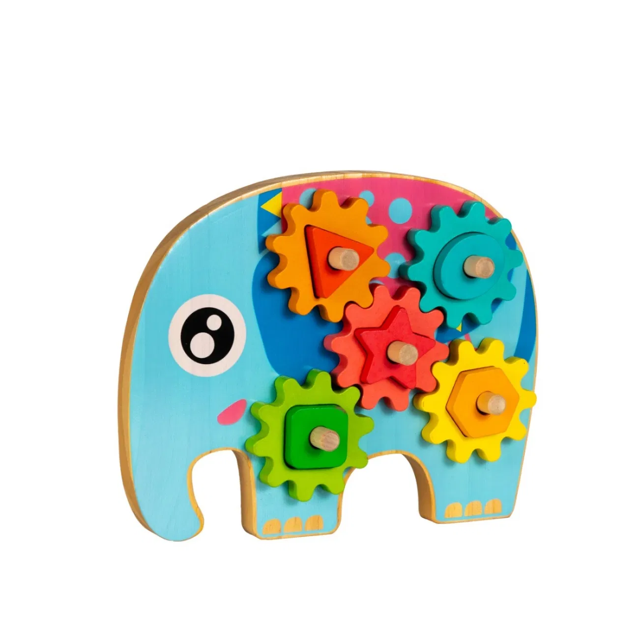 Montessori Learning Shape Sorter Number Early Education Wooden Jigsaw 3D Toy Puzzle