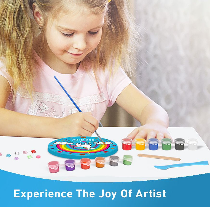 2023 DIY Creative Unique Kid Toy Unicorn Toy Stepping Stone Color Paint Art Toys