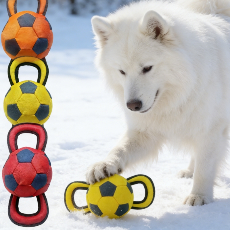 Oxford Soccer Ball Dog Toy Suitable for Water Resistant Outdoor Adventure Play