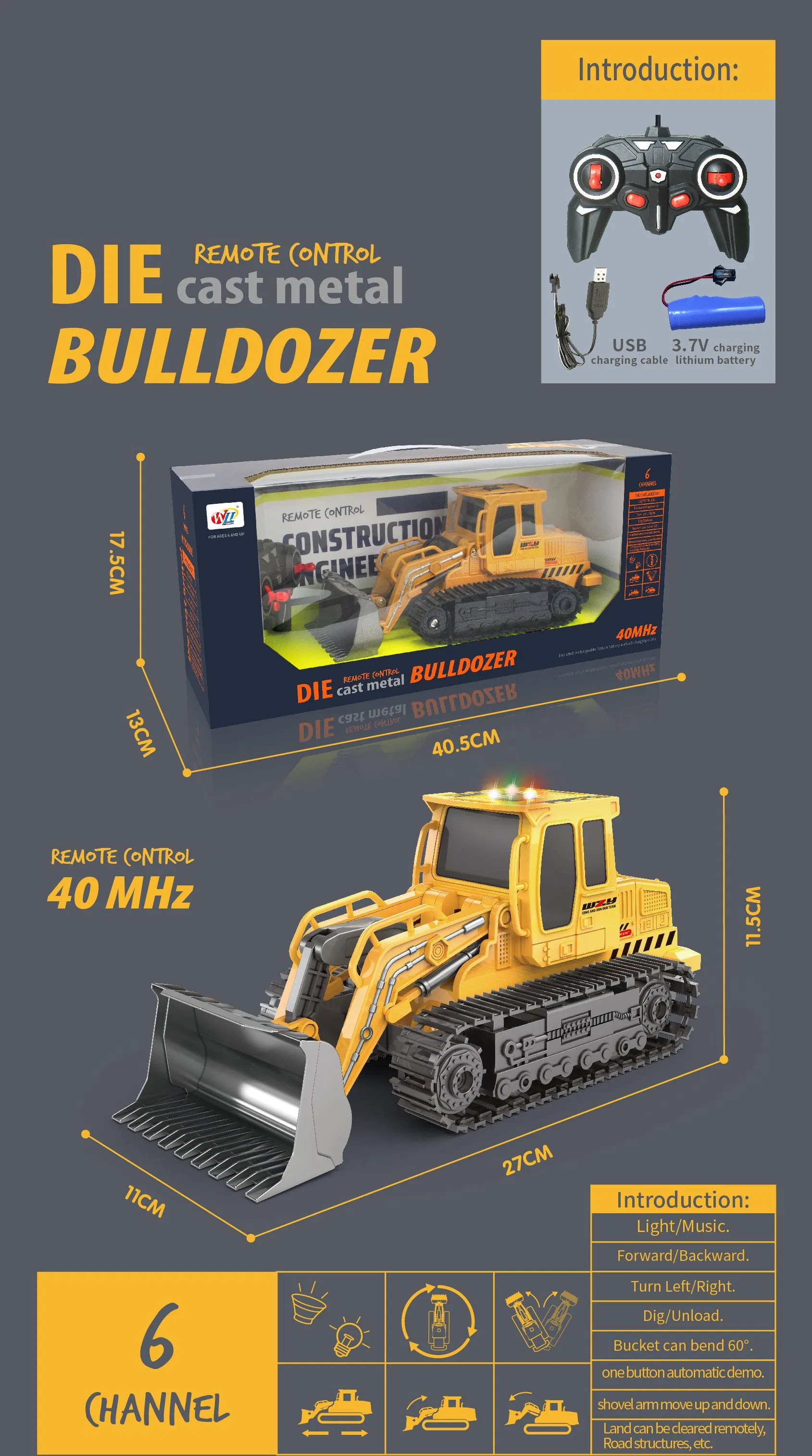 Excavator Toy View 2