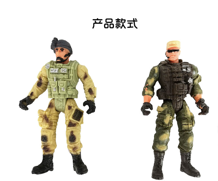1/10 10cm Action Figure 6PCS Kit Joint Movable Mercenary Police
