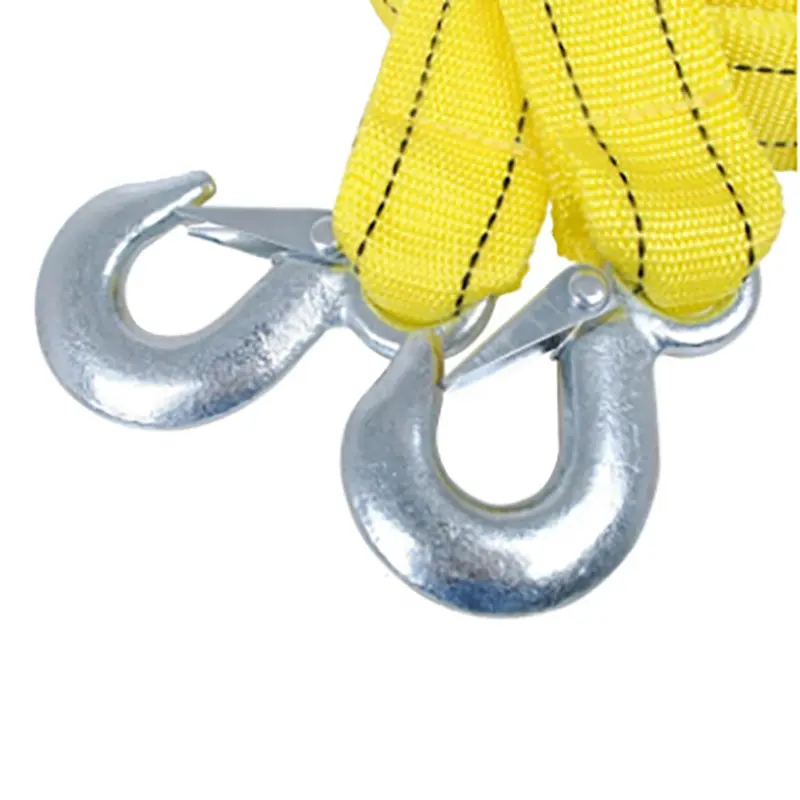 Custom 100% Polyester Heavy Duty Tow Rope Strap with Safety Hooks Vehicle Car Universal Heavy Duty Winch Tow Straps Suppliers, Factory