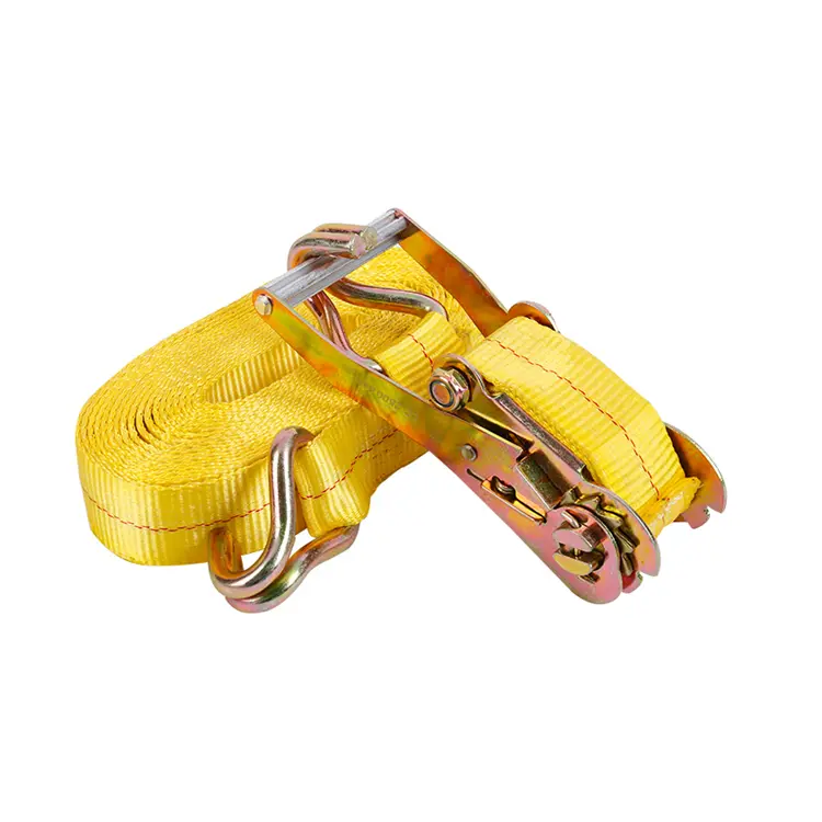 China 50MM 2 inch 5000KG Cargo Lashing Straps load Ratchet Tie Down Straps with Double J Hook Manufacturer, Suppliers