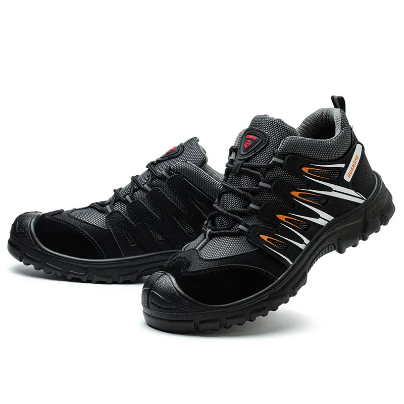 Cheap Cowhide anti-static lightweight functional men's work black electric safety shoes work shoes Manufacturers, Factories