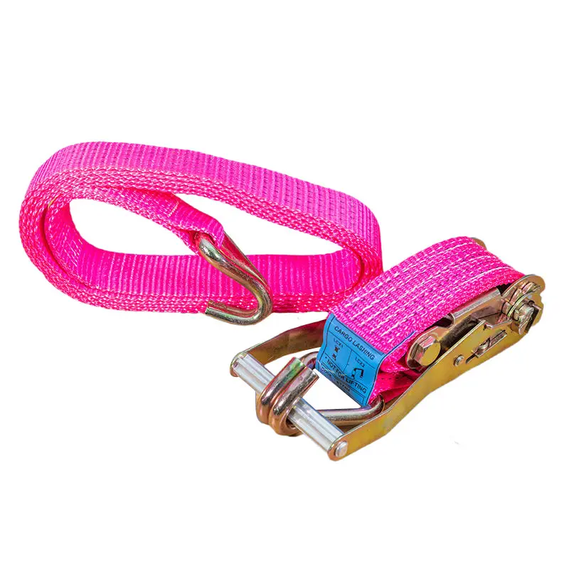 China Factory Price tie down straps wide handle strap ratchet load strap cargo belt with  high  quality Hooks strap Manufacturers, Suppliers