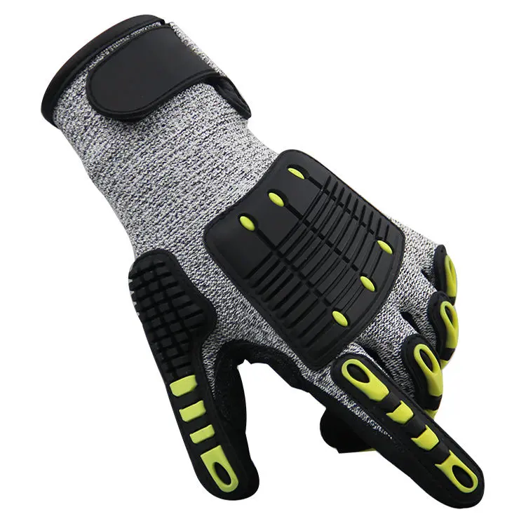 Custom TPR Anti-Impact Non-Slip Work Gloves Level 5 Waterproof Fishing Safety Gloves Manufacturer, Supplier