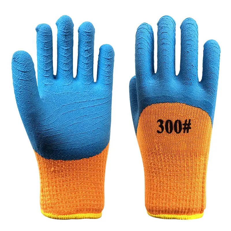 Buy Latex Coated Anti-Slip Nitrile Rubber Construction Industrial Gloves Manufacturer, Suppliers