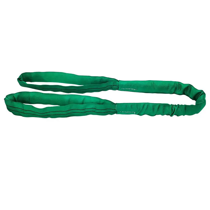 High-Quality ER-B Safety Factor  6:1 7: 1 8: 1 Duplex Eye-Eye round  Lifting Belt Round Webbing Sling PE 1-12ton Industrial Lifting Objects Manufacturer, Factories