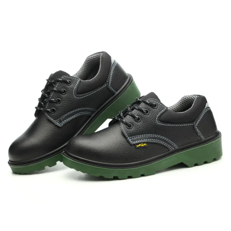 High-Quality Factory Direct Supply Green Bottom Cowhide Anti-Smash Anti-Puncture Men's Protective Shoes Manufacturer, Suppliers