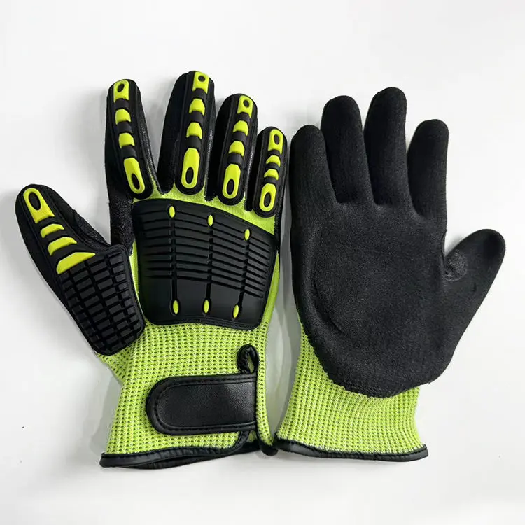 Custom TPR Anti-Impact Non-Slip Work Gloves Level 5 Waterproof Fishing Safety Gloves Manufacturer, Supplier
