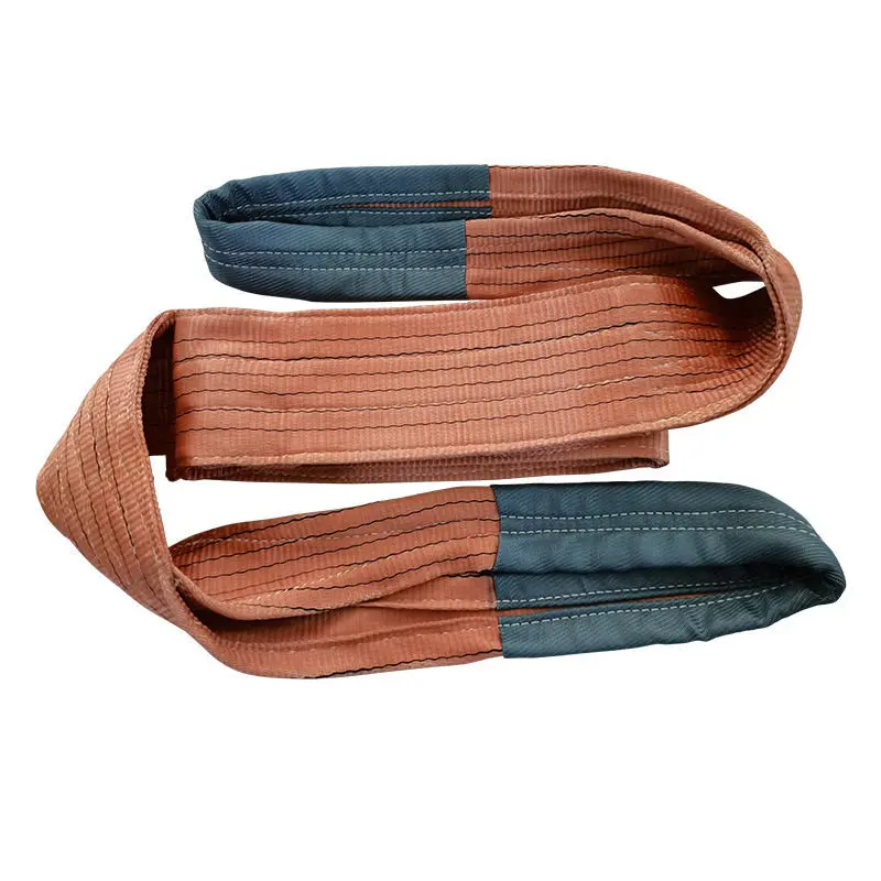 China 100% High Tenacity Polyester Flat  ER-B Eye-Eye Webbing Sling Lifting Sling Lifting Eye-Eye Belt with CE GS EN1492 Supplier, Suppliers