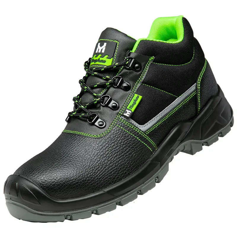 High-Quality Iron head iron sole cowhide safety shoes，high-top and low-top Manufacturers, Factories