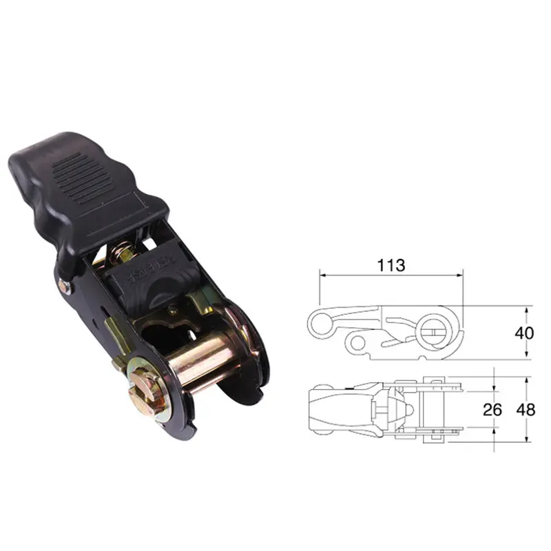 China Competitive Price High Quality Heavy Duty Cargo Lashing Tie Down Ratchets Ratchet Buckle For Cargo Control Manufacturer, Manufacturers
