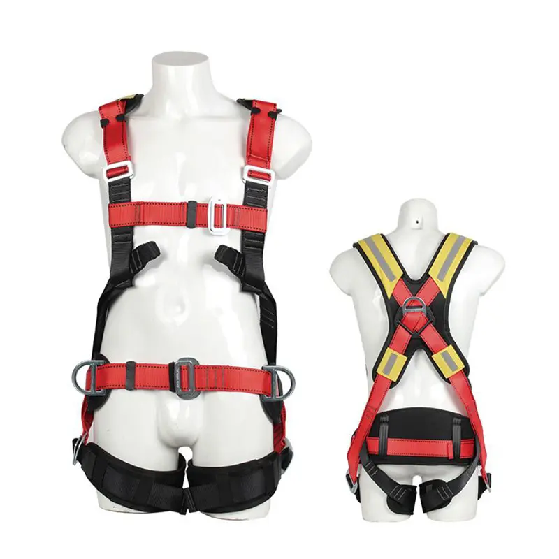 Cheap Customized CE Fall Protection High Height Working Multi Function Adjustable Anti-Slip Belt Harness Safety Climbing Harness Manufacturers, Supplier