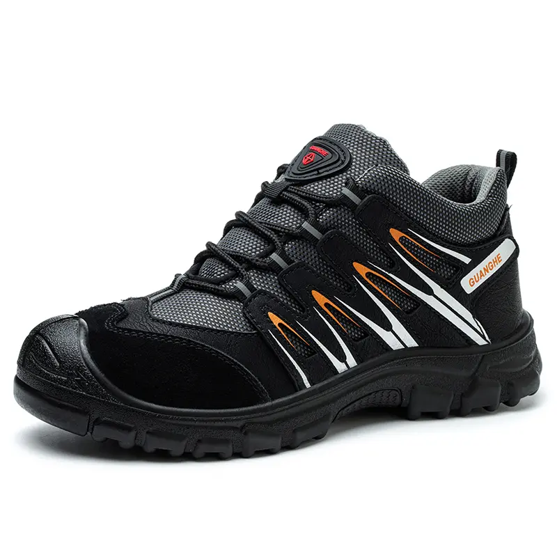 Cheap Cowhide anti-static lightweight functional men's work black electric safety shoes work shoes Manufacturers, Factories