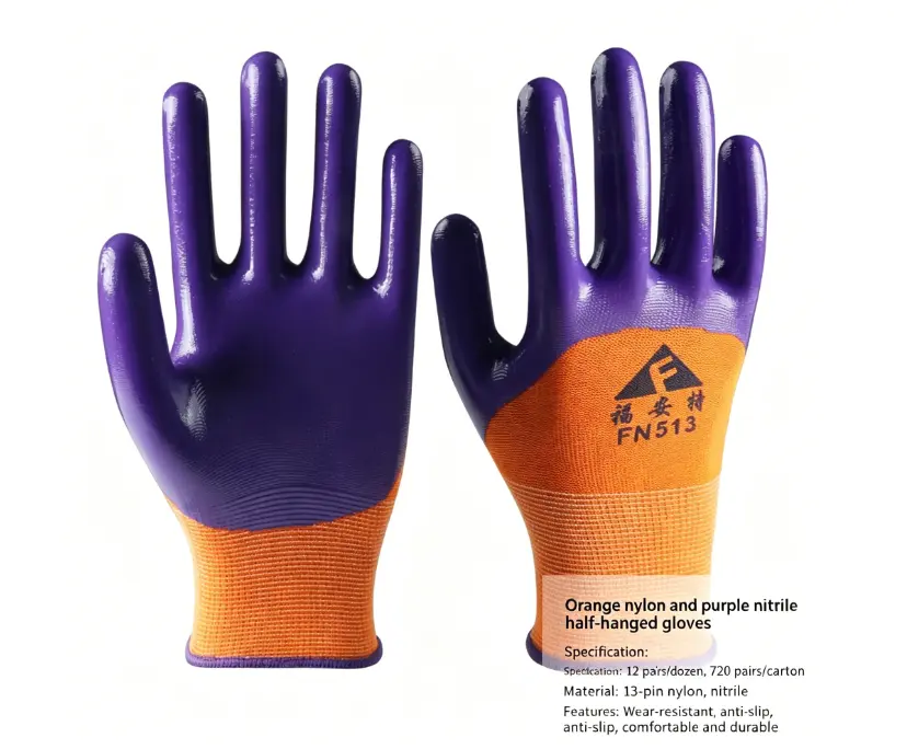 High-Quality Most popular colored Full Nitrile Rubber Gloves, with certification. Manufacturers, Factories