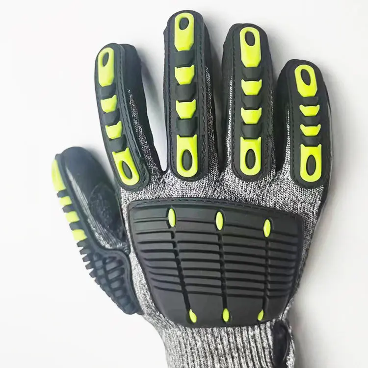 Custom TPR Anti-Impact Non-Slip Work Gloves Level 5 Waterproof Fishing Safety Gloves Manufacturer, Supplier