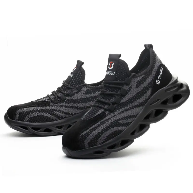 Buy Lightweight breathable mesh anti-smash labor protection fashion safety shoes Suppliers, Factory