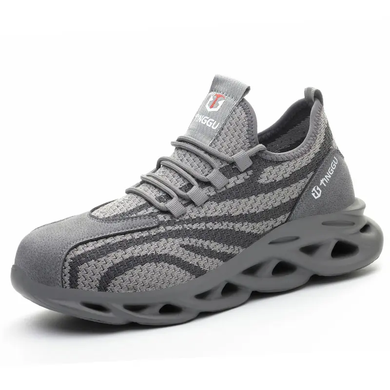 Buy Lightweight breathable mesh anti-smash labor protection fashion safety shoes Suppliers, Factory