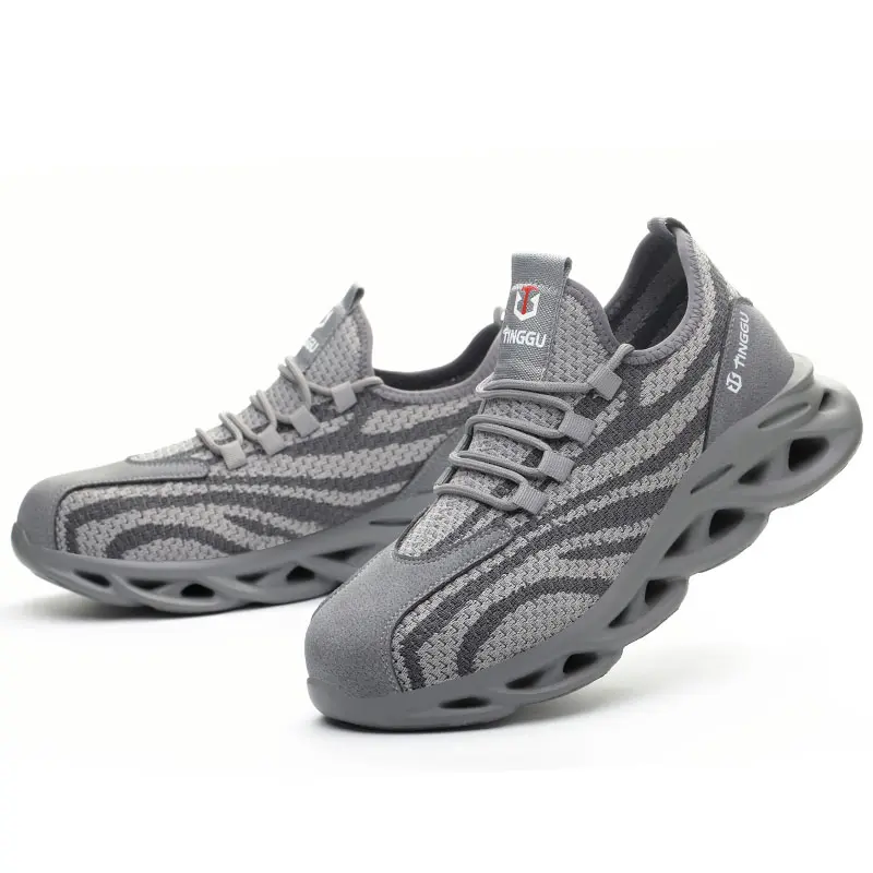 Buy Lightweight breathable mesh anti-smash labor protection fashion safety shoes Suppliers, Factory