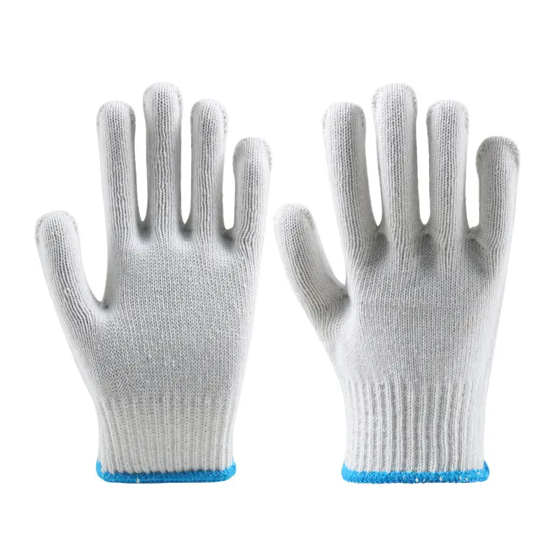 Buy Construction work Cotton Gloves PVC Dot Cotton Gloves - wear-resistant, non-slip, breathable. Supplier, Factory