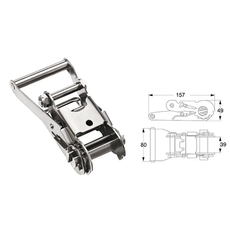 Ratchet Buckle Side View