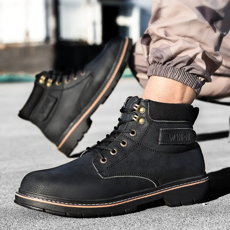 Meticulous adhesive process safety footwear detail