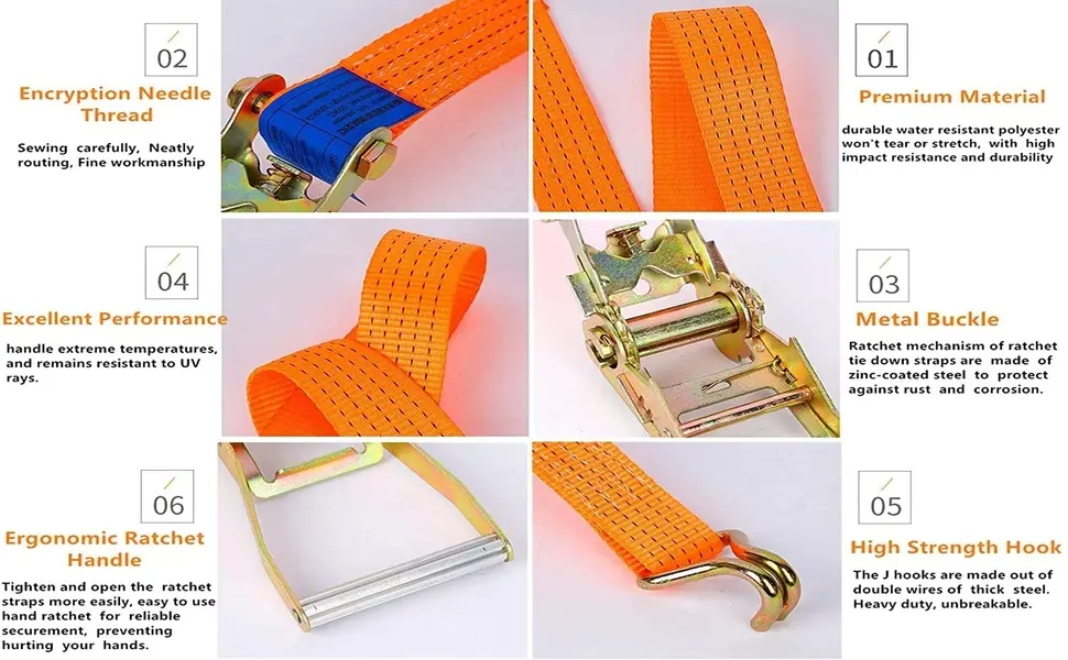 Tie-down strap application details
