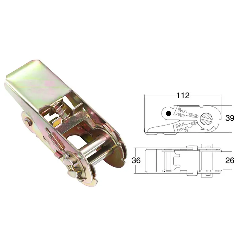 China Competitive Price High Quality Heavy Duty Cargo Lashing Tie Down Ratchets Ratchet Buckle For Cargo Control Manufacturer, Manufacturers