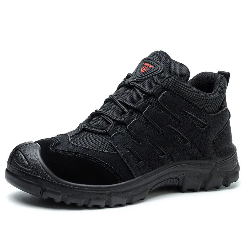 Cheap Cowhide anti-static lightweight functional men's work black electric safety shoes work shoes Manufacturers, Factories
