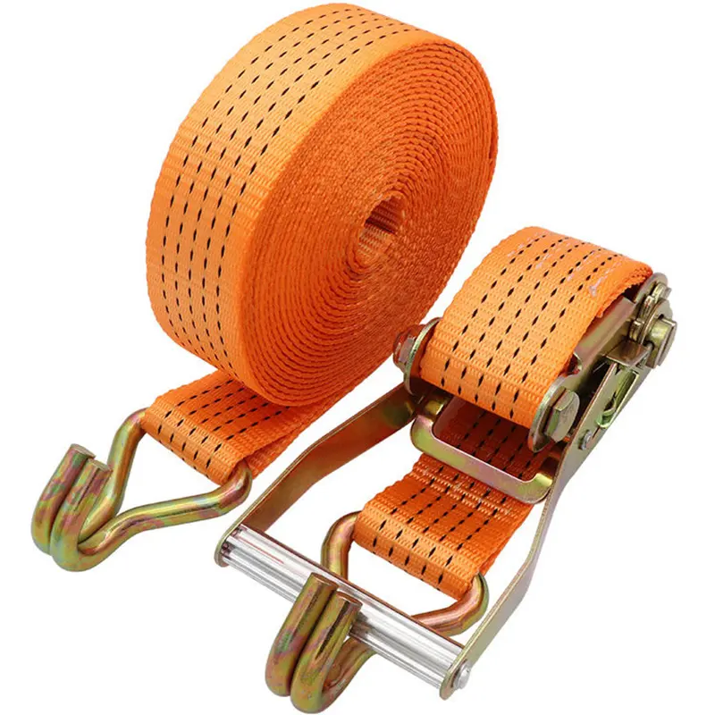 Cheap 38mm/1.5"/2Ton /6M Polyester Webbing Lashing Cargo Ratchet Tie Down Strap Manufacturer, Suppliers