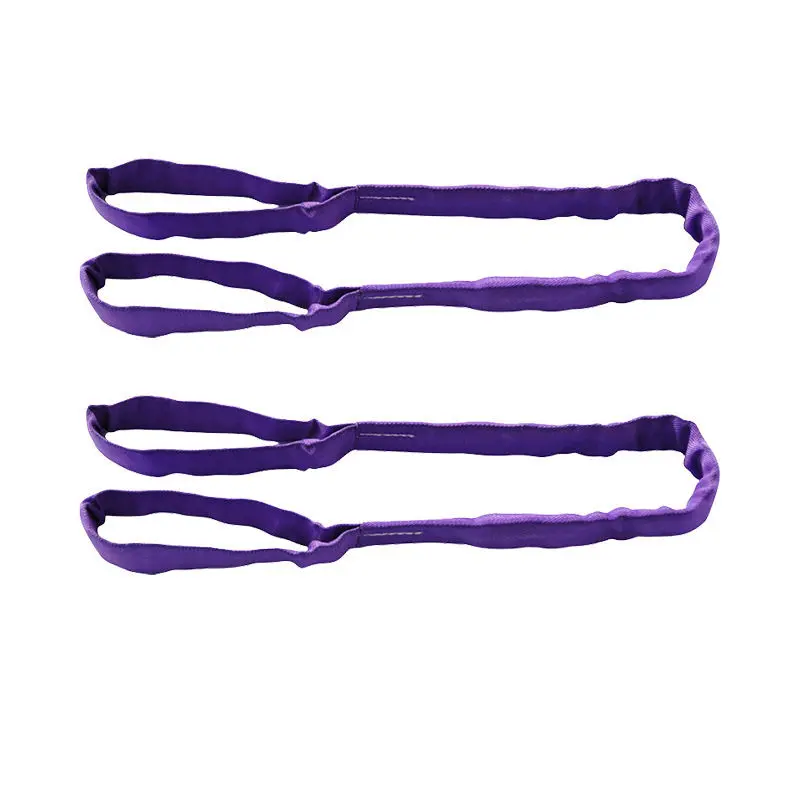 High-Quality ER-B Safety Factor  6:1 7: 1 8: 1 Duplex Eye-Eye round  Lifting Belt Round Webbing Sling PE 1-12ton Industrial Lifting Objects Manufacturer, Factories