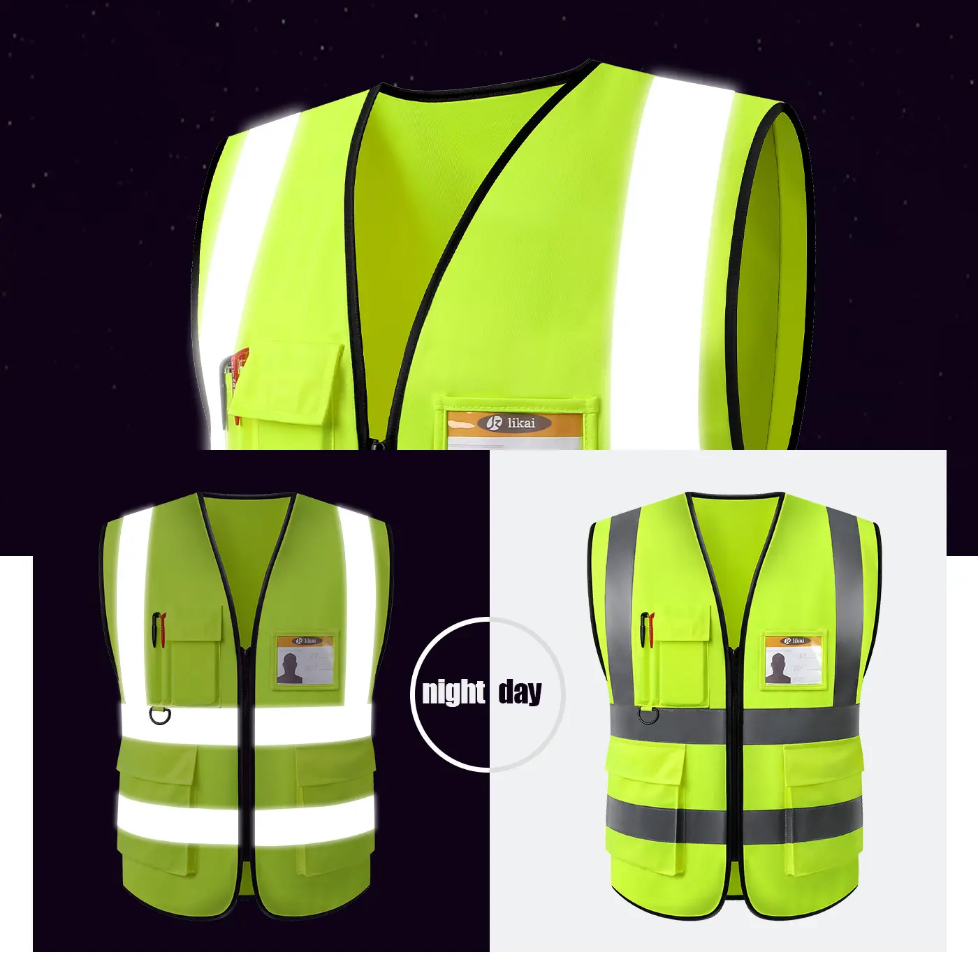 Custom Polyester Safety Reflective Vest Manufacturer | Durable Industrial Apparel Factory, Factories