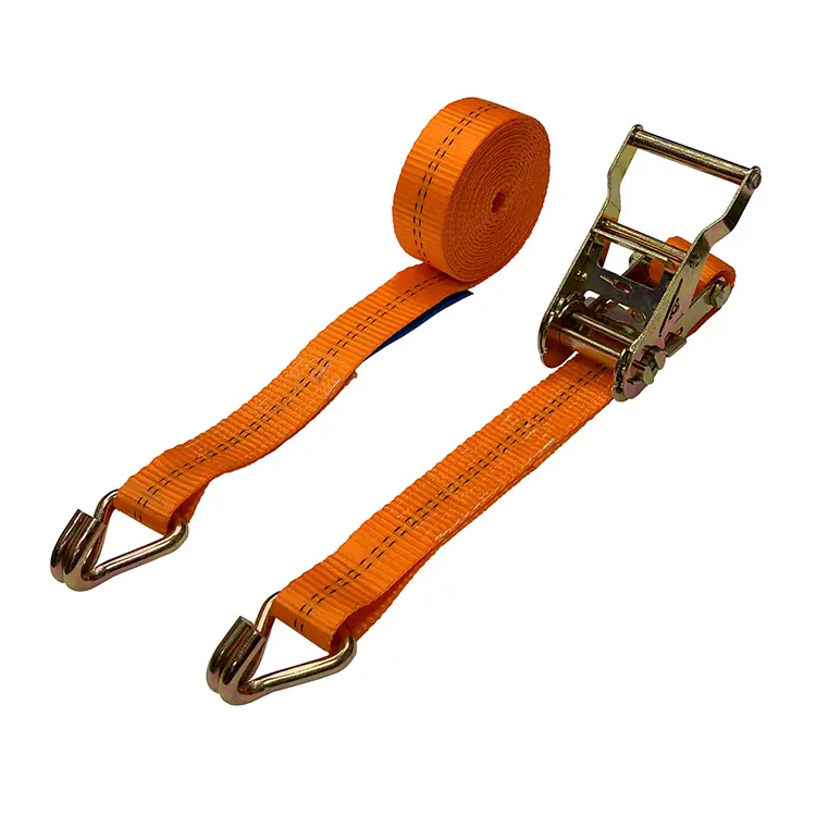 Cheap 38mm/1.5"/2Ton /6M Polyester Webbing Lashing Cargo Ratchet Tie Down Strap Manufacturer, Suppliers