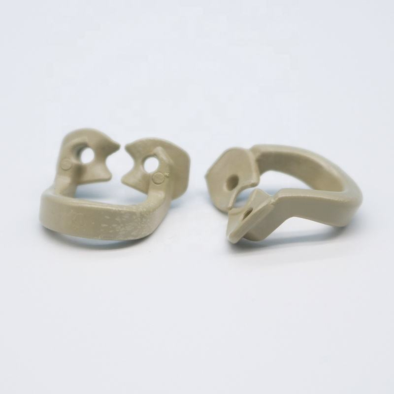 SJ High quality surgical instruments black dental rubber dam clamps kit