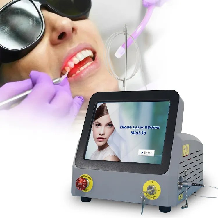 60W Dental Diode Laser Surgery Price Soft Tissue Cutting Dental Hard Tissue Laser Dental Laser Teeth Whitening Machine