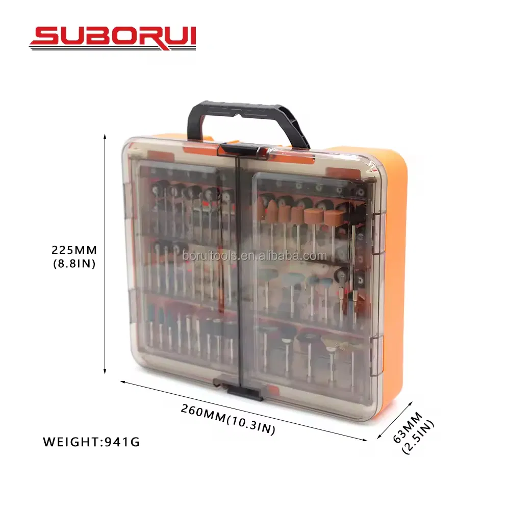 Suborui All-in-One Multi Purpose 418 PCS Power Rotary Tool Accessory Kit Mini Drill Bit Set for Sanding Drilling Polishing Carving Polishing