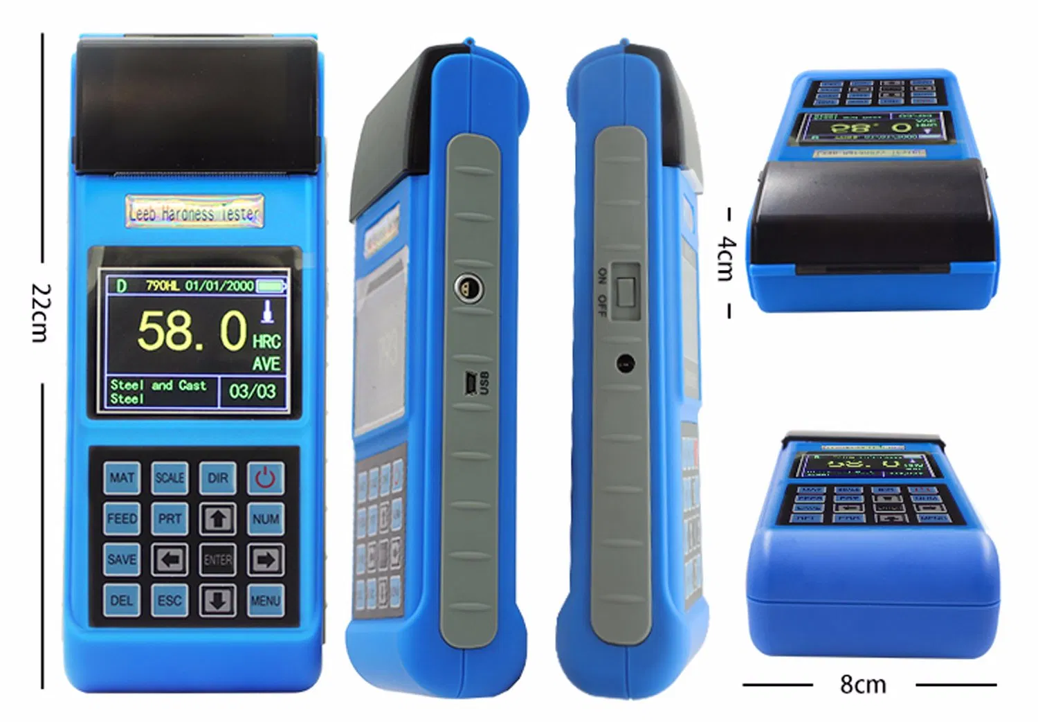 Professional Portable Digital Rebound Leeb Hardness Testing Instrument